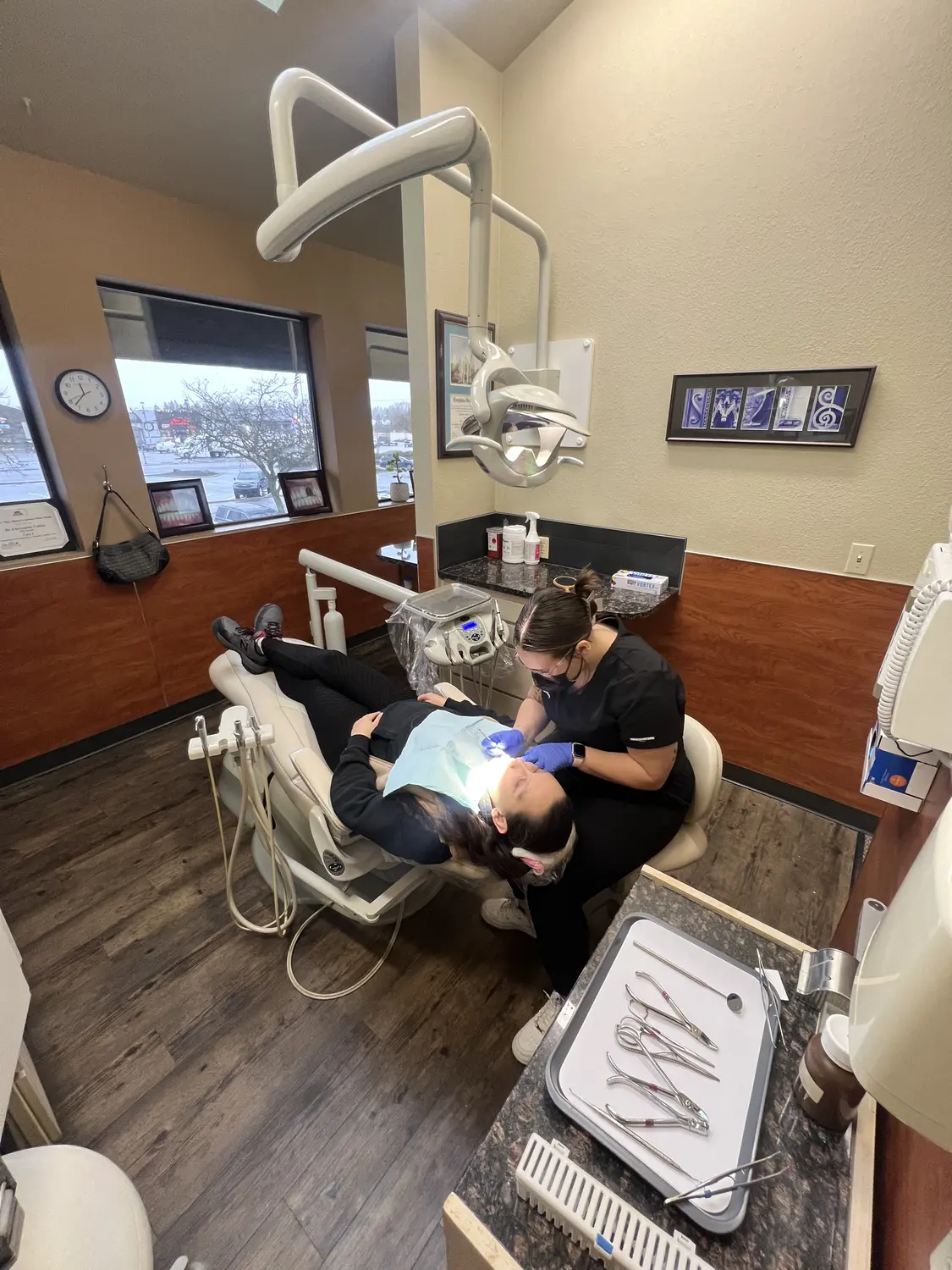 A Collins Family Dentistry team member providing patient care